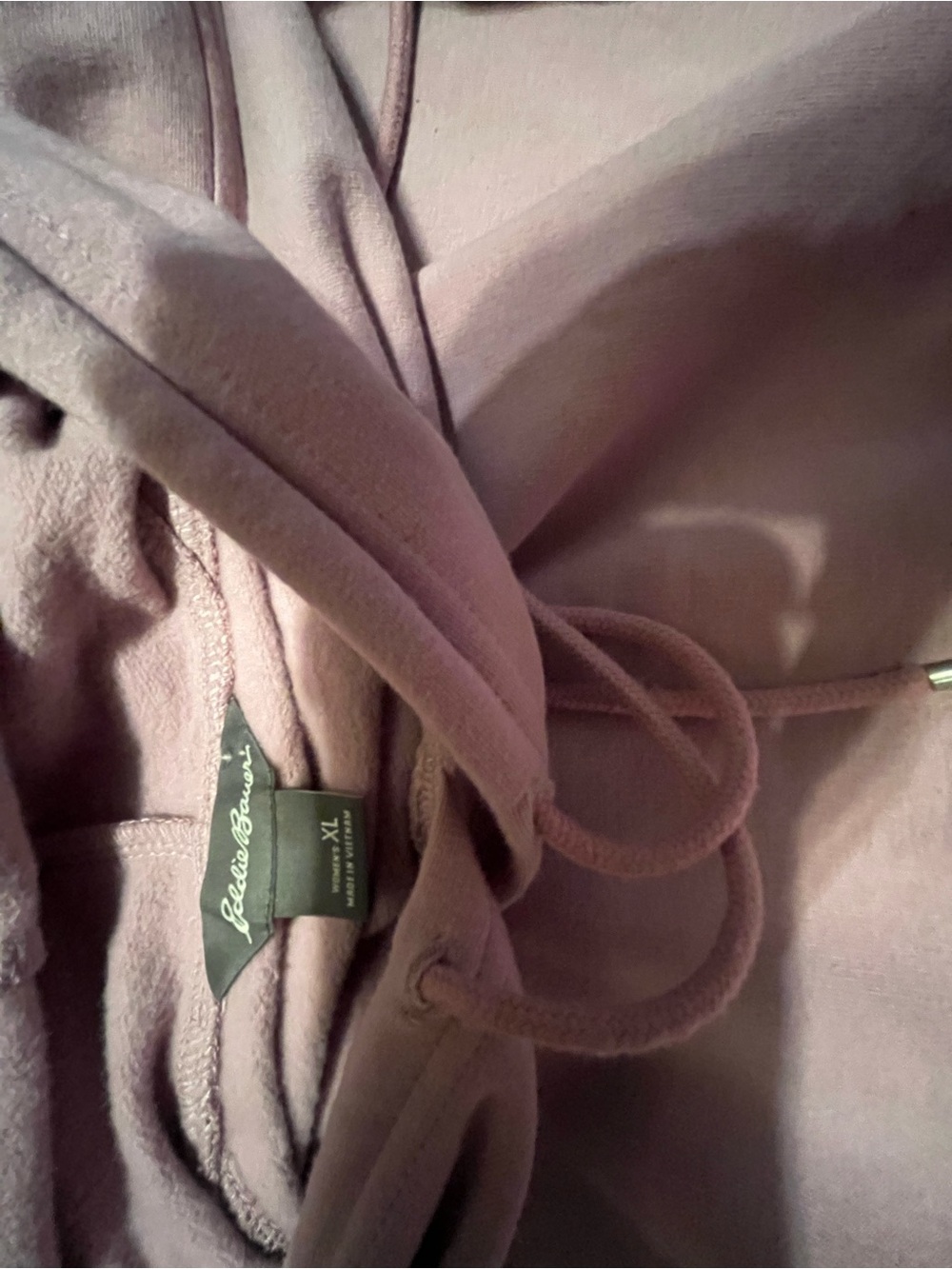 Eddie Bauer Dusty Rose Oversized Hoodie Camp Tunic Dress - Picture 9 of 10